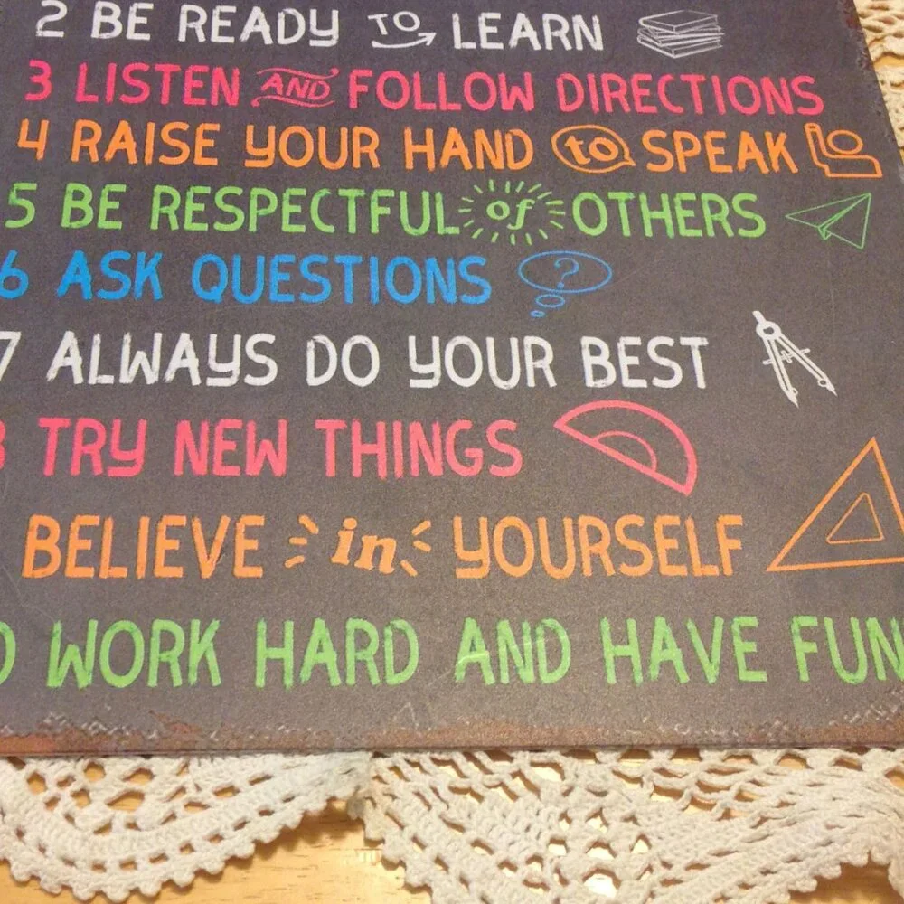 Classroom Rules, for teacher or homeschool parent